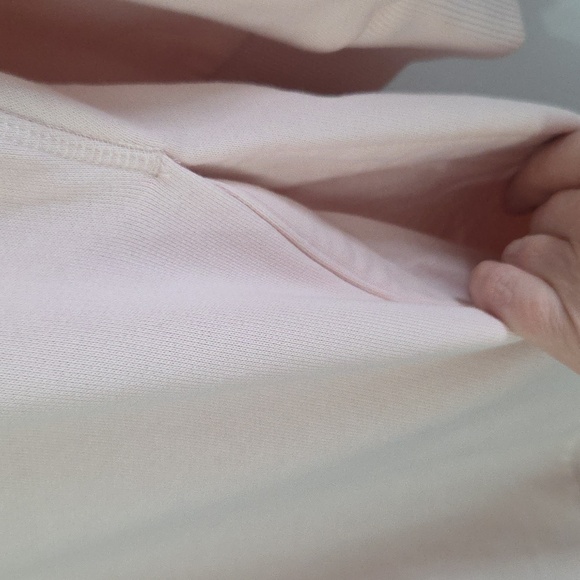 COS pale pink cotton sweatshirt dress Sz L - Picture 5 of 10